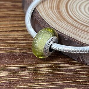 Murano Glass Belle's Signature Color Yellow Beauty & Beast Bead Charm